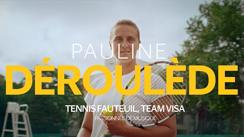 pauline deroulede tennis fauteuil, team visa, passionnee de musique