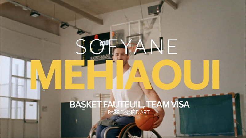 sofyane mehiaoui basket fauteuil, team visa, passionne dart